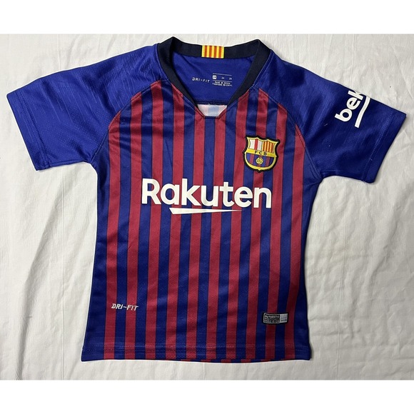 Nike Other - Nike Dri Fit Barcelona Rakuten Jersey Children's Size 24 Red Blue Stripe Soccer